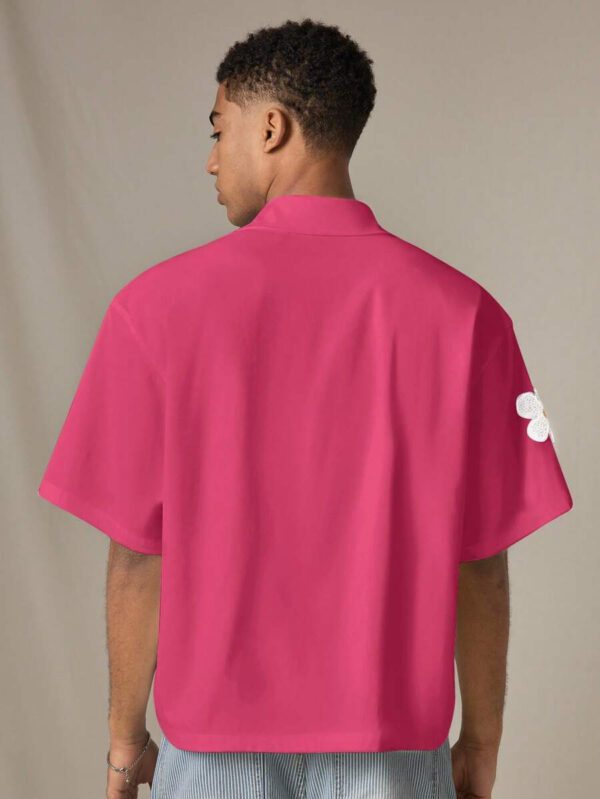 SWAVVY Chemise casual ample à manches courtes tissée pour homme, jeune – Image 55