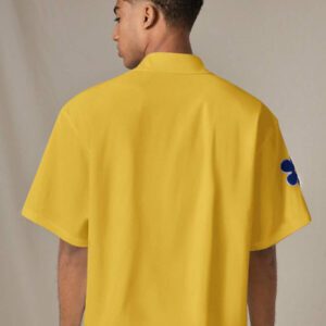 SWAVVY Chemise casual ample à manches courtes tissée pour homme, jeune