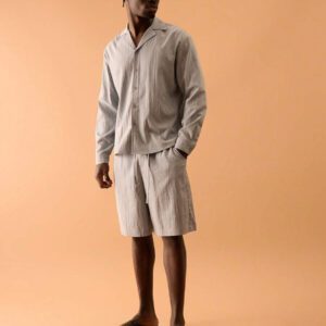 Musero Chemise à manches longues à col revered, décontractée, pour le printemps et l'été, vacances, intelligente