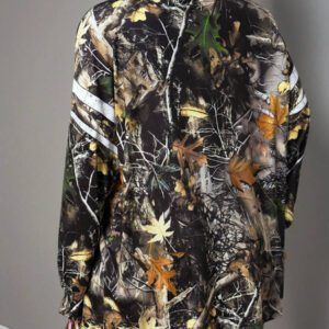 Slaydiva T-shirt ample à manches longues avec col rond, épaules dénudées, imprimé avec logo anglais rétro américain style rue décontracté nouvelle tendance. T-shirt pour femmes avec bas vert à fleurs abricot