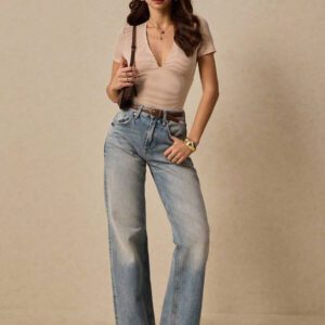 Poéselle T-shirt court à manches courtes pour femmes, mode pour l'été