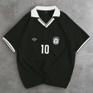 Manfinity Sporsity Men Number & Stripe Print Short Sleeve Casual Commuter Polo Shirt Soccer Shirts Football Shirt Men Men Jersey Soccer Jersey Men Soccer Shirt Men