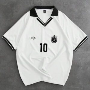 Manfinity Sporsity Men Number & Stripe Print Short Sleeve Casual Commuter Polo Shirt Soccer Shirts Football Shirt Men Men Jersey Soccer Jersey Men Soccer Shirt Men