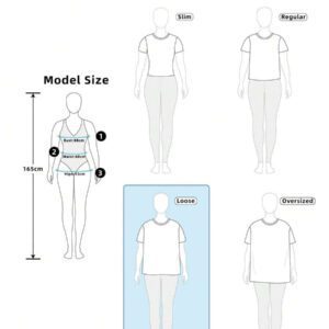 INAWLY Women's Loose Fit V-Neck Short Sleeve Digital Print T-Shirt