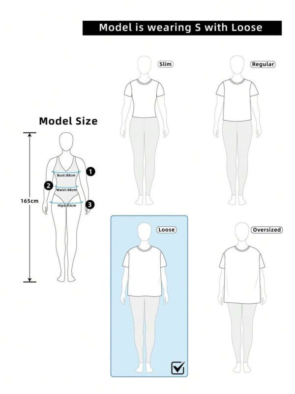 INAWLY Women's Loose Fit V-Neck Short Sleeve Digital Print T-Shirt – Image 15