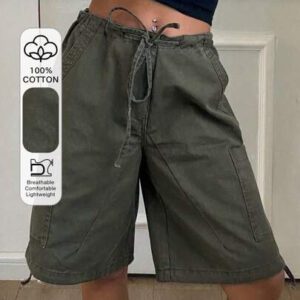 DAZY Women's Casual Drawstring Denim Shorts