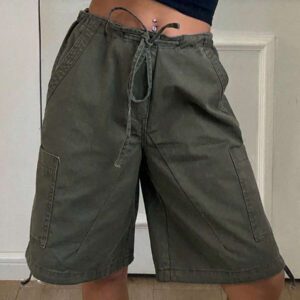 DAZY Women's Casual Drawstring Denim Shorts