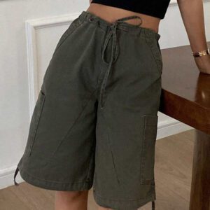 DAZY Women's Casual Drawstring Denim Shorts