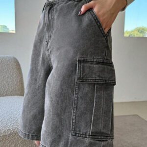 DAZY Ladies' Cargo Style Denim Shorts With Pockets