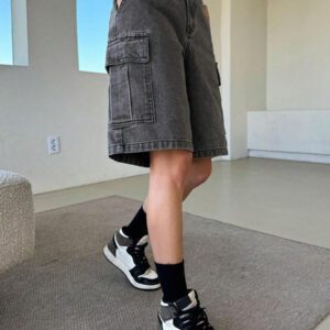 DAZY Ladies' Cargo Style Denim Shorts With Pockets