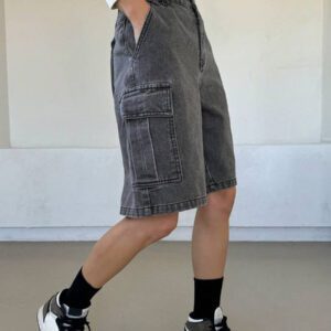 DAZY Ladies' Cargo Style Denim Shorts With Pockets