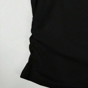 SHEIN Women's Summer Casual Contrast Color Splicing Ruched T-Shirt