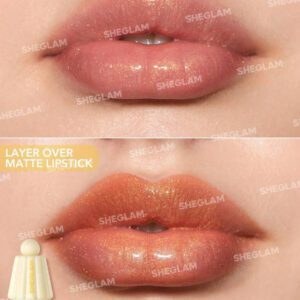 SHEGLAM Jelly Wow Hydrating Lip Oil-Pinkies Up Glitter Moisturizing Lip Gloss High-Shine Glossy Glow Non-Sticky Lip Care Hydrating Sleep Mask Lip Makeup Graduation Birthday Holiday Summer Fall Autumn Y2K Fancy Fashion Women Makeup Cosmetic Party Beach Travel Camping Outdoors School Campus Trip Festivals Decor Gift Present Rose Girl Cosplay Best Color Charm Vibe