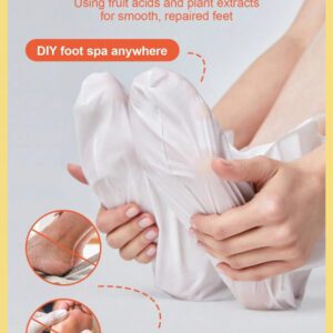 SlowSunday Peach Exfoliating Foot Peel Mask Repair Heels & Removes Dry Dead Skin- Peeling for Cracked Foot