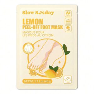 SlowSunday Peach Exfoliating Foot Peel Mask Repair Heels & Removes Dry Dead Skin- Peeling for Cracked Foot