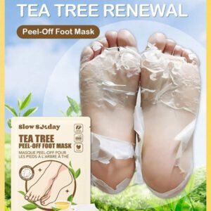 SlowSunday Peach Exfoliating Foot Peel Mask Repair Heels & Removes Dry Dead Skin- Peeling for Cracked Foot