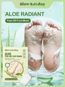 SlowSunday Peach Exfoliating Foot Peel Mask Repair Heels & Removes Dry Dead Skin- Peeling for Cracked Foot – Image 13