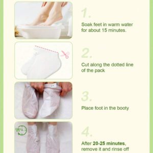 SlowSunday Peach Exfoliating Foot Peel Mask Repair Heels & Removes Dry Dead Skin- Peeling for Cracked Foot