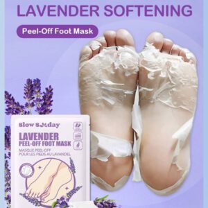 SlowSunday Peach Exfoliating Foot Peel Mask Repair Heels & Removes Dry Dead Skin- Peeling for Cracked Foot