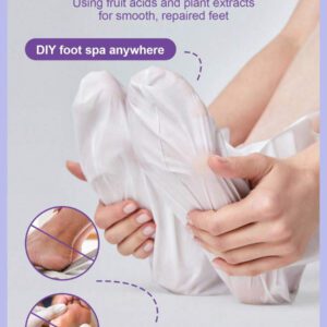 SlowSunday Peach Exfoliating Foot Peel Mask Repair Heels & Removes Dry Dead Skin- Peeling for Cracked Foot