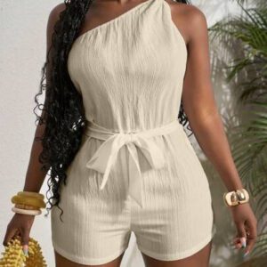 Slaydiva Combinaison blanche plissée à la taille et à la taille avec un nœud papillon, , pour femmes, convient pour les festivals de musique printemps/été, l'Ouest, le nomadisme, Pâques, Nashville, les fêtes d'anniversaire, la remise des diplômes, les étudiantes, le quotidien, les vacances, les croisières, la plage, le bronzage