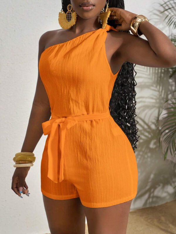 Slaydiva Combinaison blanche plissée à la taille et à la taille avec un nœud papillon, , pour femmes, convient pour les festivals de musique printemps/été, l'Ouest, le nomadisme, Pâques, Nashville, les fêtes d'anniversaire, la remise des diplômes, les étudiantes, le quotidien, les vacances, les croisières, la plage, le bronzage – Image 13