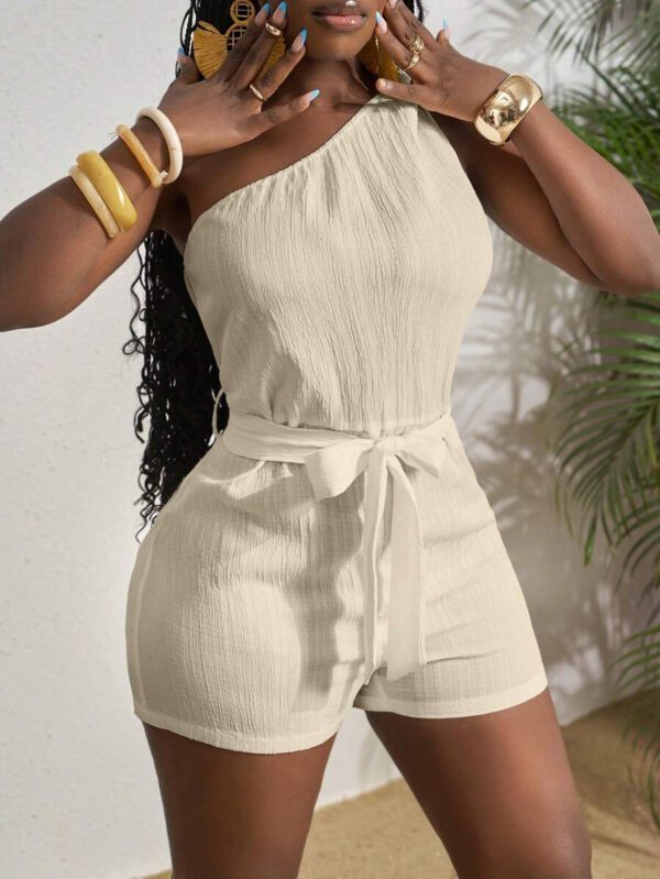 Slaydiva Combinaison blanche plissée à la taille et à la taille avec un nœud papillon, , pour femmes, convient pour les festivals de musique printemps/été, l'Ouest, le nomadisme, Pâques, Nashville, les fêtes d'anniversaire, la remise des diplômes, les étudiantes, le quotidien, les vacances, les croisières, la plage, le bronzage – Image 32