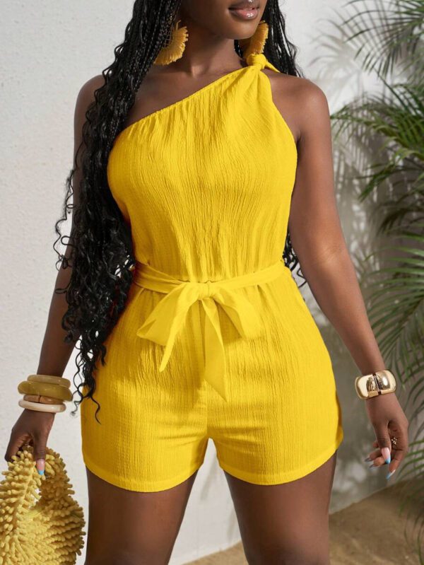 Slaydiva Combinaison blanche plissée à la taille et à la taille avec un nœud papillon, , pour femmes, convient pour les festivals de musique printemps/été, l'Ouest, le nomadisme, Pâques, Nashville, les fêtes d'anniversaire, la remise des diplômes, les étudiantes, le quotidien, les vacances, les croisières, la plage, le bronzage – Image 37