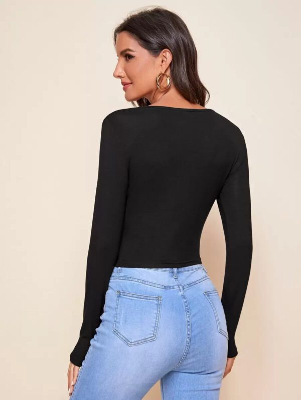 SHEIN Privé Top court à nœud à ruchés – Image 9