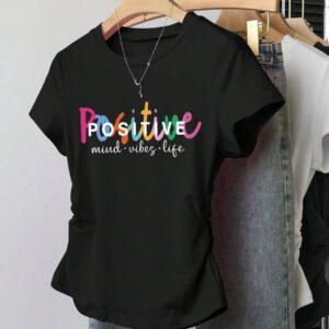 INAWLY T-shirt femme à manches courtes de couleur unie, design minimaliste pour un port casual quotidien