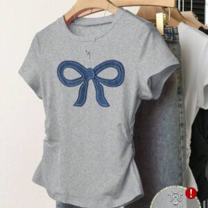 INAWLY T-shirt femme à manches courtes de couleur unie, design minimaliste pour un port casual quotidien