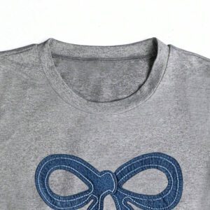 INAWLY T-shirt femme à manches courtes de couleur unie, design minimaliste pour un port casual quotidien