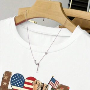 INAWLY T-shirt femme à manches courtes de couleur unie, design minimaliste pour un port casual quotidien