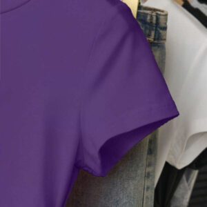 INAWLY T-shirt femme à manches courtes de couleur unie, design minimaliste pour un port casual quotidien