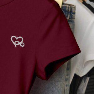 INAWLY T-shirt femme à manches courtes de couleur unie, design minimaliste pour un port casual quotidien