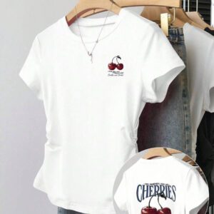 INAWLY T-shirt femme à manches courtes de couleur unie, design minimaliste pour un port casual quotidien