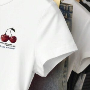 INAWLY T-shirt femme à manches courtes de couleur unie, design minimaliste pour un port casual quotidien