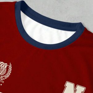 SHEIN T-shirt Femme Style Collège Sports Style Lettre Combinée Numérique Rétro Pois Sens de la Rue Décontracté