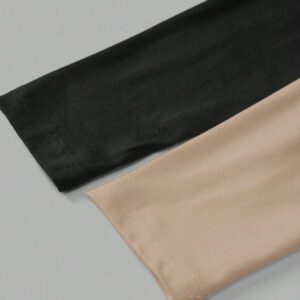 SHEIN EZwear 2 pièces/set T-shirt décontracté à manches longues et col carré moulant pour femme, adapté pour l'été