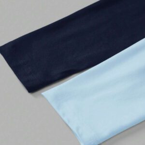 SHEIN EZwear 2 pièces/set T-shirt décontracté à manches longues et col carré moulant pour femme, adapté pour l'été