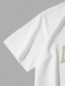 Manfinity Sporsity Chemise polo d'été vintage décontractée ample à manches courtes, col décontracté, avec imprimé graphique de lettres pour hommes – Image 4
