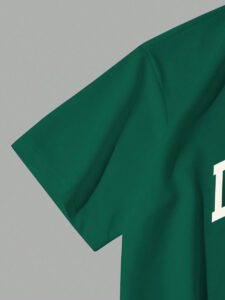 Manfinity Sporsity Chemise polo d'été vintage décontractée ample à manches courtes, col décontracté, avec imprimé graphique de lettres pour hommes – Image 10