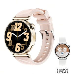 Microwear Montre intelligente unisexe à écran tactile complet de 2,01 pouces - Montre de fitness pour sports de plein air, prend en charge les appels sans fil et les alertes de messages, plusieurs modes sportifs, caméra/musique à distance, suivi d'activité, compatible avec Android et IOS, batterie 350 mAh, écran IPS, boîtier en alliage... .