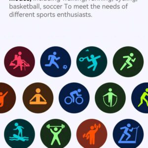 Microwear Montre intelligente unisexe à écran tactile complet de 2,01 pouces - Montre de fitness pour sports de plein air, prend en charge les appels sans fil et les alertes de messages, plusieurs modes sportifs, caméra/musique à distance, suivi d'activité, compatible avec Android et IOS, batterie 350 mAh, écran IPS, boîtier en alliage... .