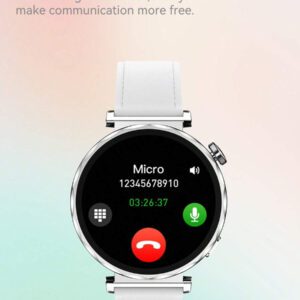 Microwear Montre intelligente unisexe à écran tactile complet de 2,01 pouces - Montre de fitness pour sports de plein air, prend en charge les appels sans fil et les alertes de messages, plusieurs modes sportifs, caméra/musique à distance, suivi d'activité, compatible avec Android et IOS, batterie 350 mAh, écran IPS, boîtier en alliage... .