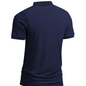 Polo uni à manches courtes pour homme, minimaliste et à la mode, idéal pour l'été