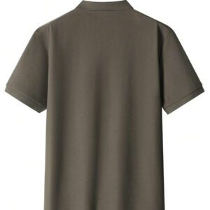 Polo uni à manches courtes pour homme, minimaliste et à la mode, idéal pour l'été