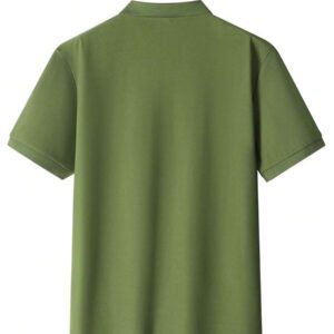 Polo uni à manches courtes pour homme, minimaliste et à la mode, idéal pour l'été