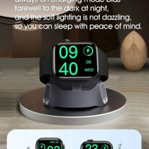 Microwear Montre connectée de 2,07 pouces avec écran tactile, pour hommes et femmes compatible avec les téléphones Android et iOS. Moniteur de fréquence cardiaque, suivi de l'oxygène dans le sang, moniteur de sommeil, tracker de fitness étanche IP68, argent