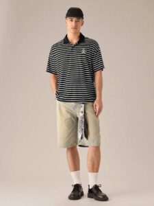 SWAVVY Chemise polo à manches courtes fashion décontractée coupe ample en tricot, école – Image 2